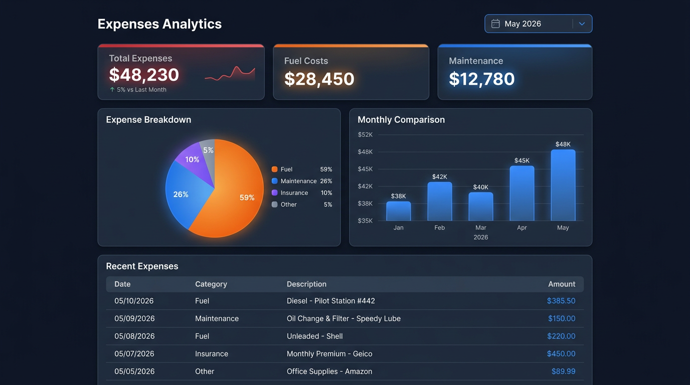 Expenses screenshot